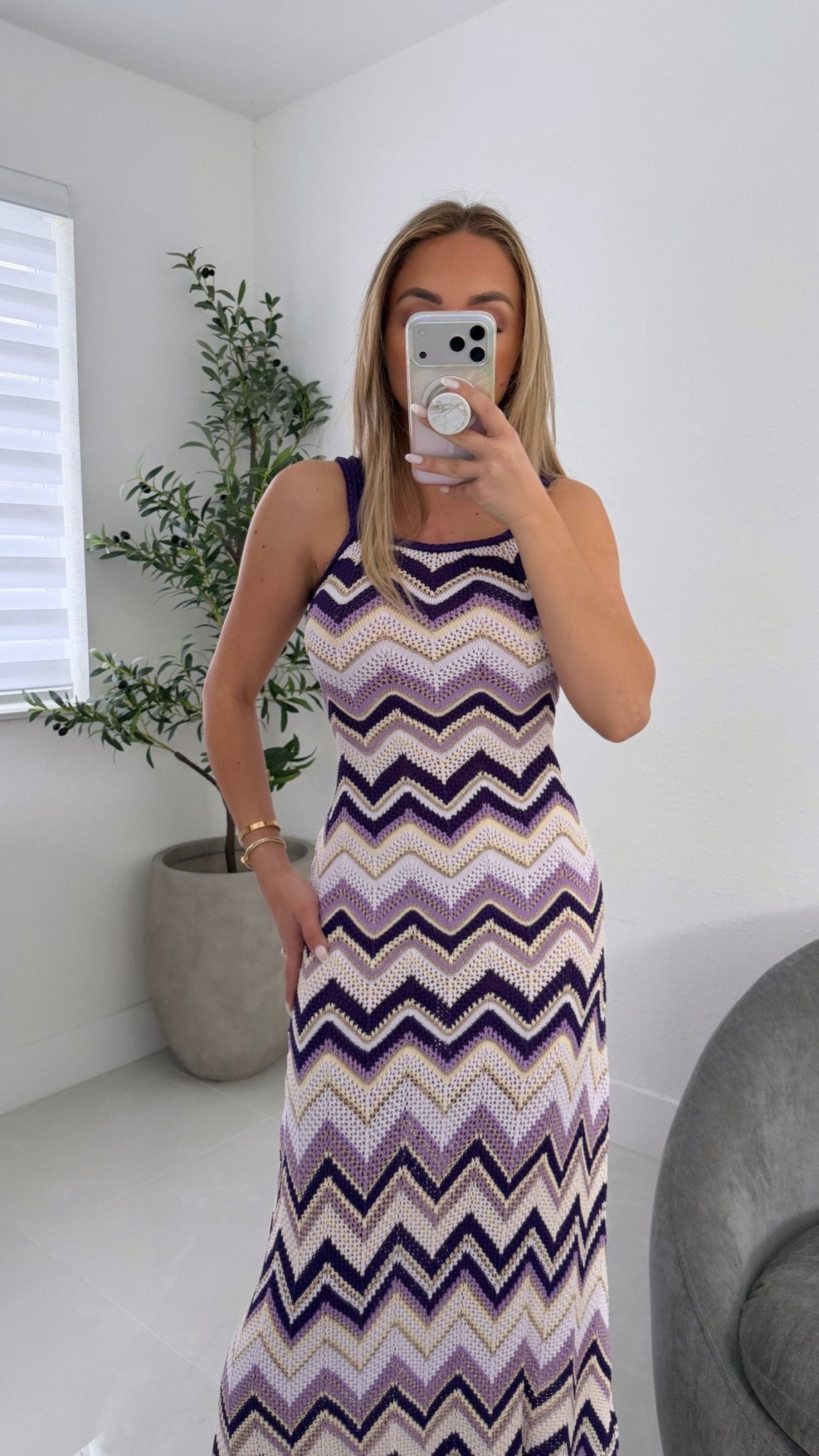 Jacqueline Dress in Purple - Miami O’clock Shop