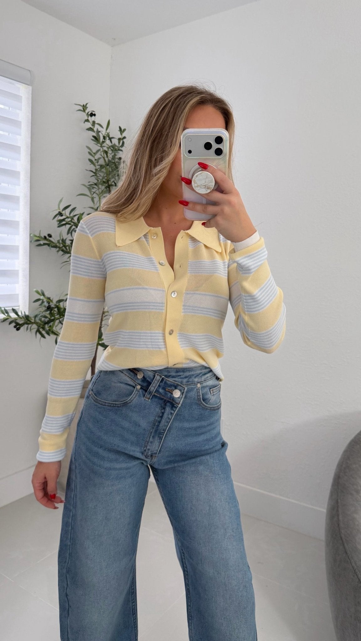 Jenna Cardigan in Yellow - Miami O’clock Shop