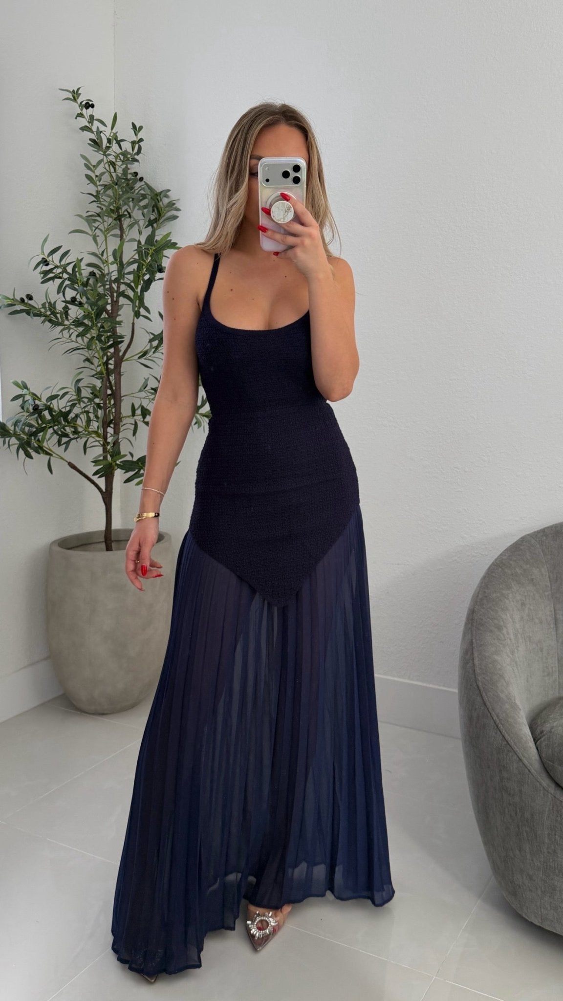 Denisa Dress in Navy - Miami O’clock Shop