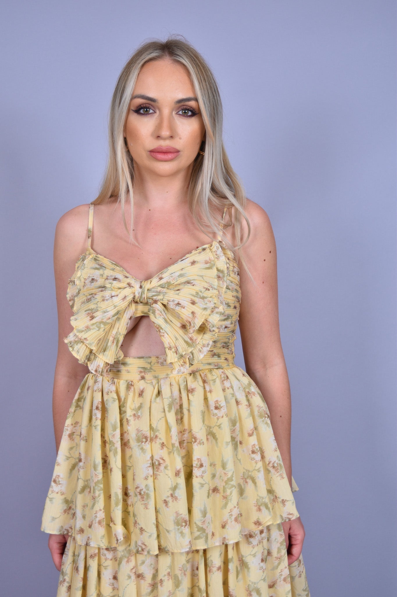 Ela Floral Bow Maxi Dress - Miami O’clock Shop