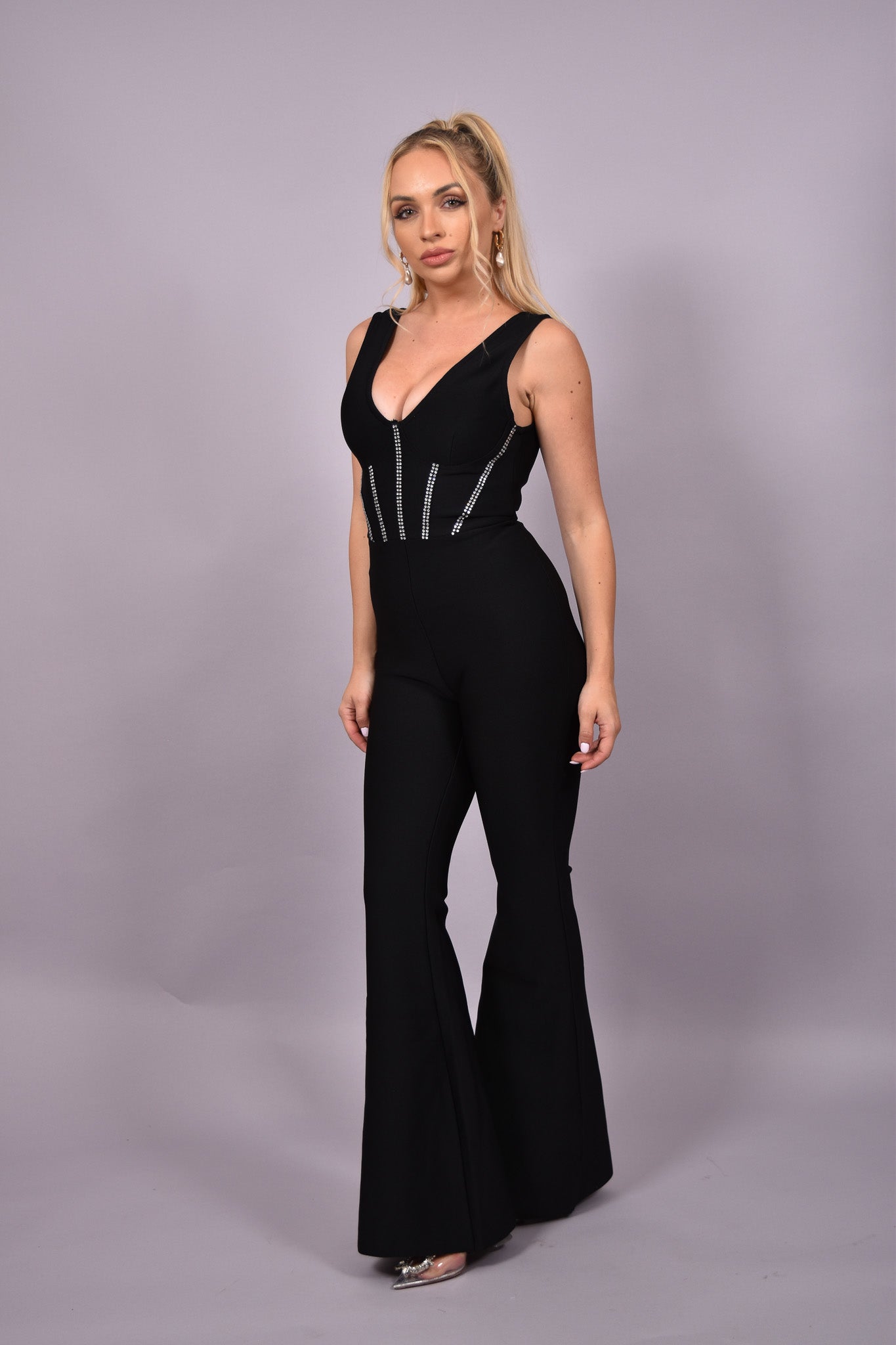 Jane Bandage Blach Jumpsuit - Miami O’clock Shop