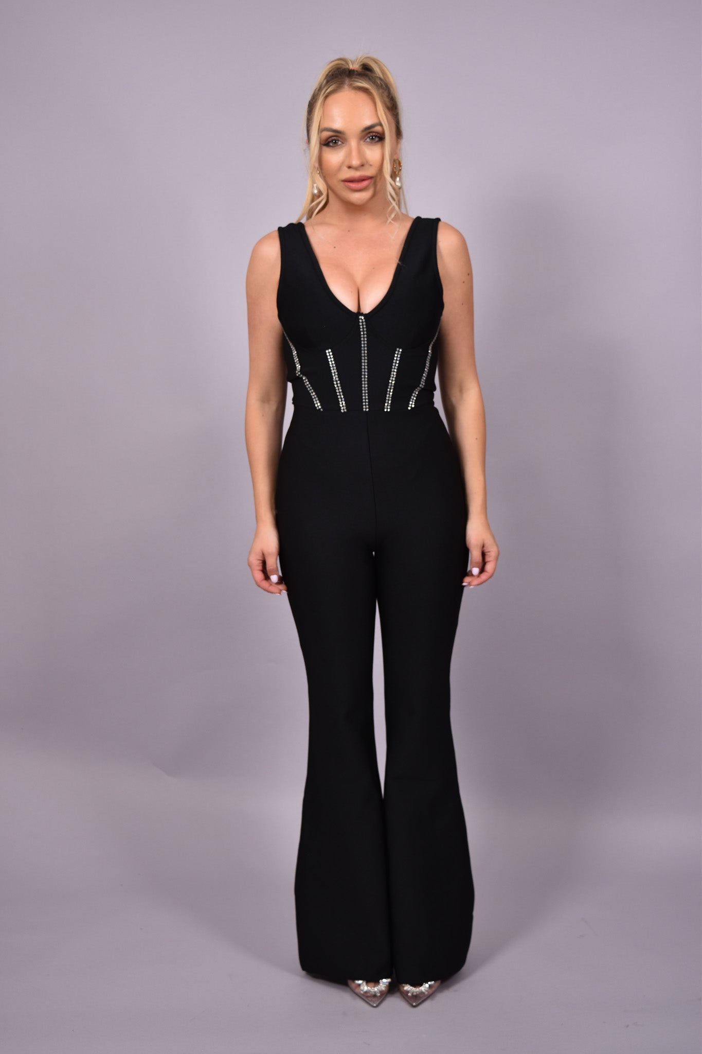 Jane Bandage Blach Jumpsuit - Miami O’clock Shop