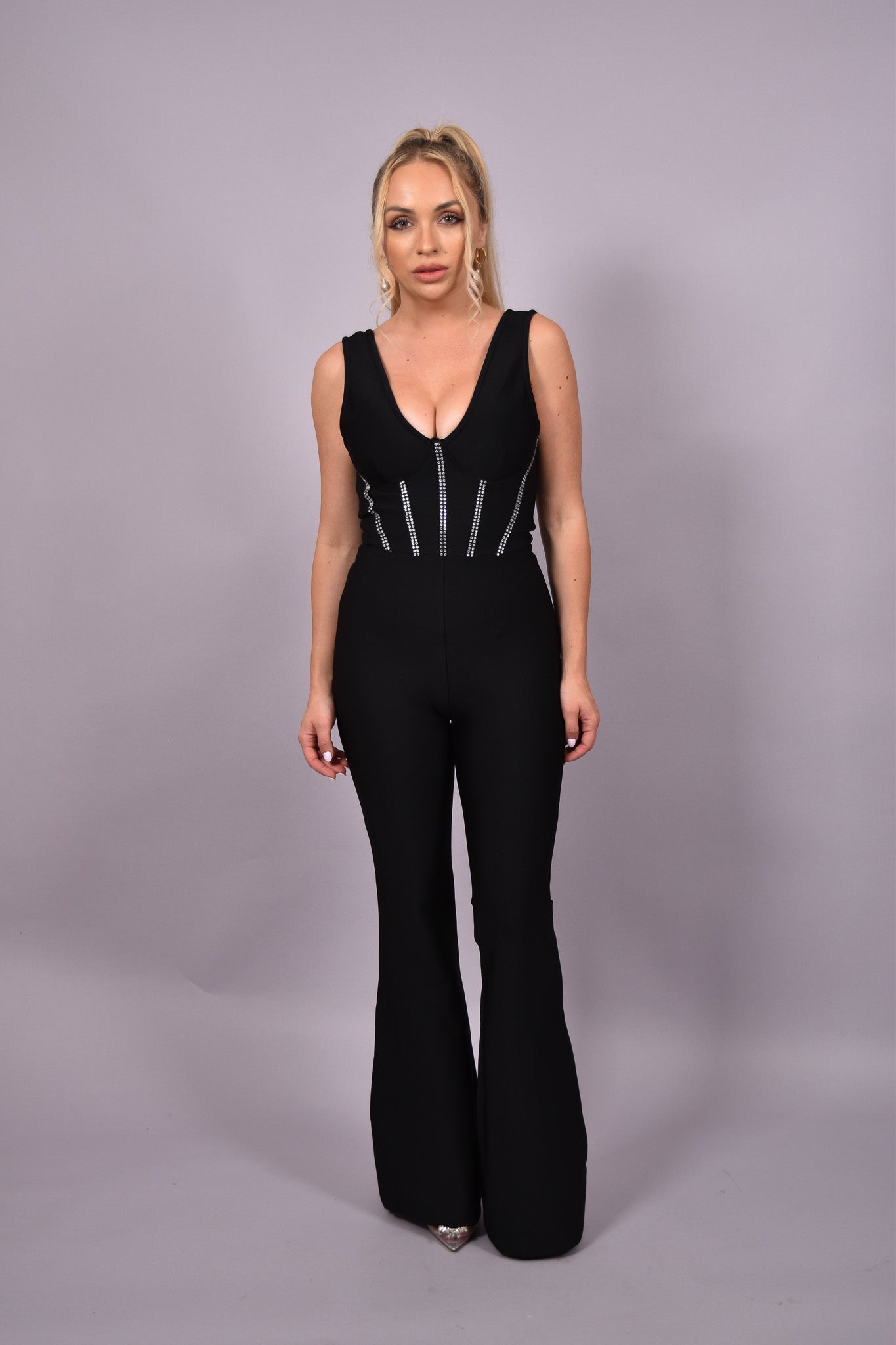 Jane Bandage Blach Jumpsuit - Miami O’clock Shop