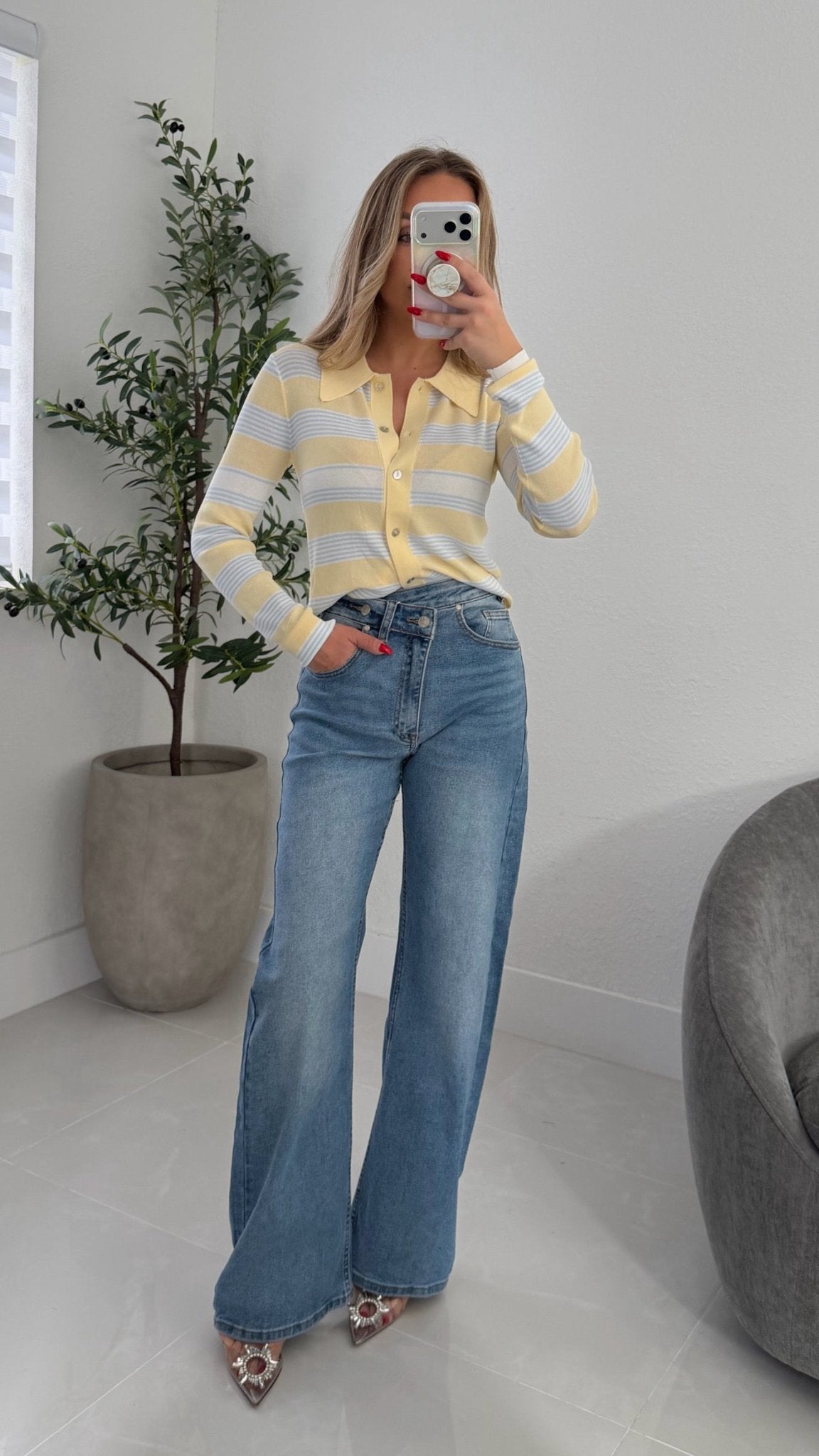 Jenna Cardigan in Yellow - Miami O’clock Shop