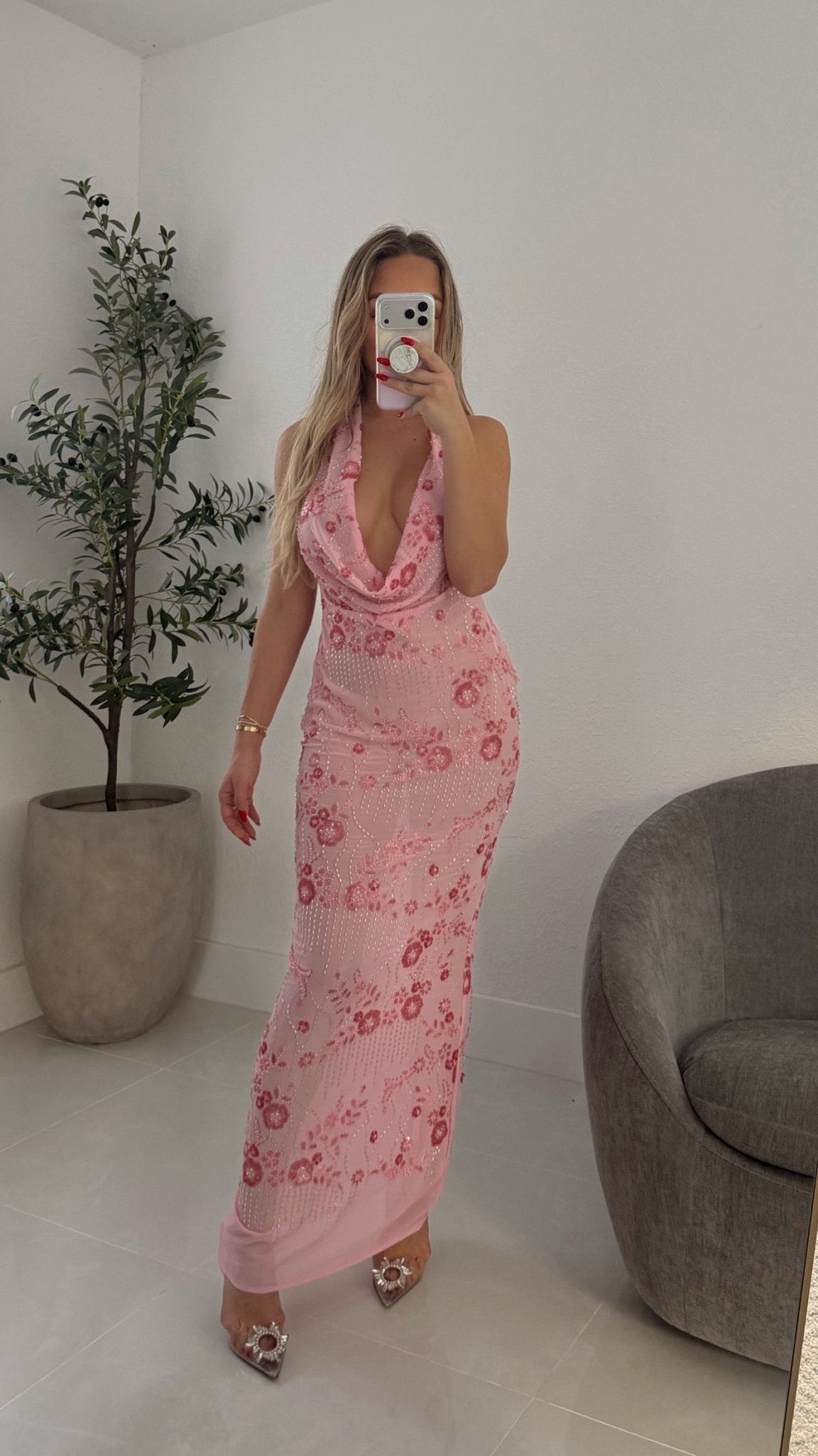 Laura Dress in Pink - Miami O’clock Shop