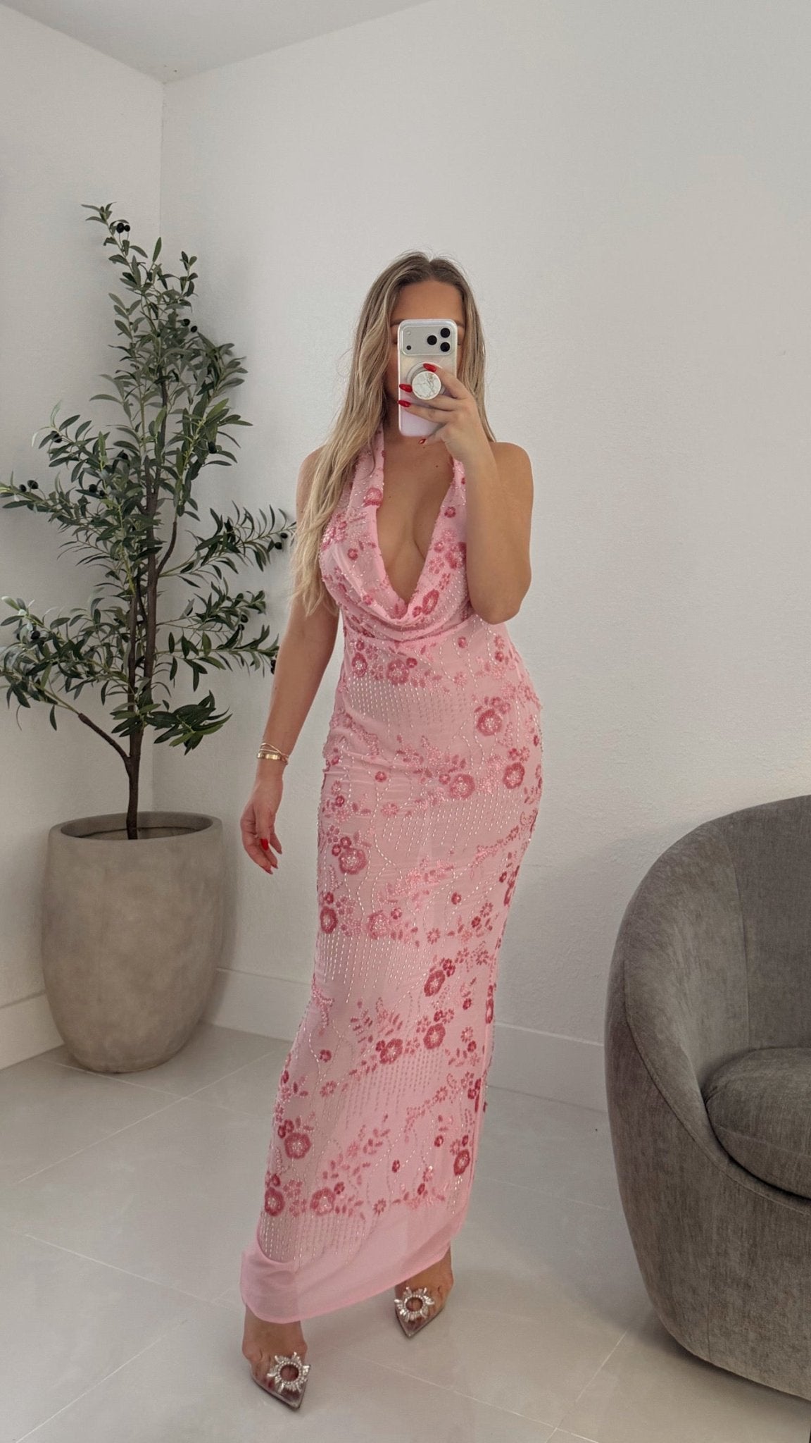 Laura Dress in Pink - Miami O’clock Shop