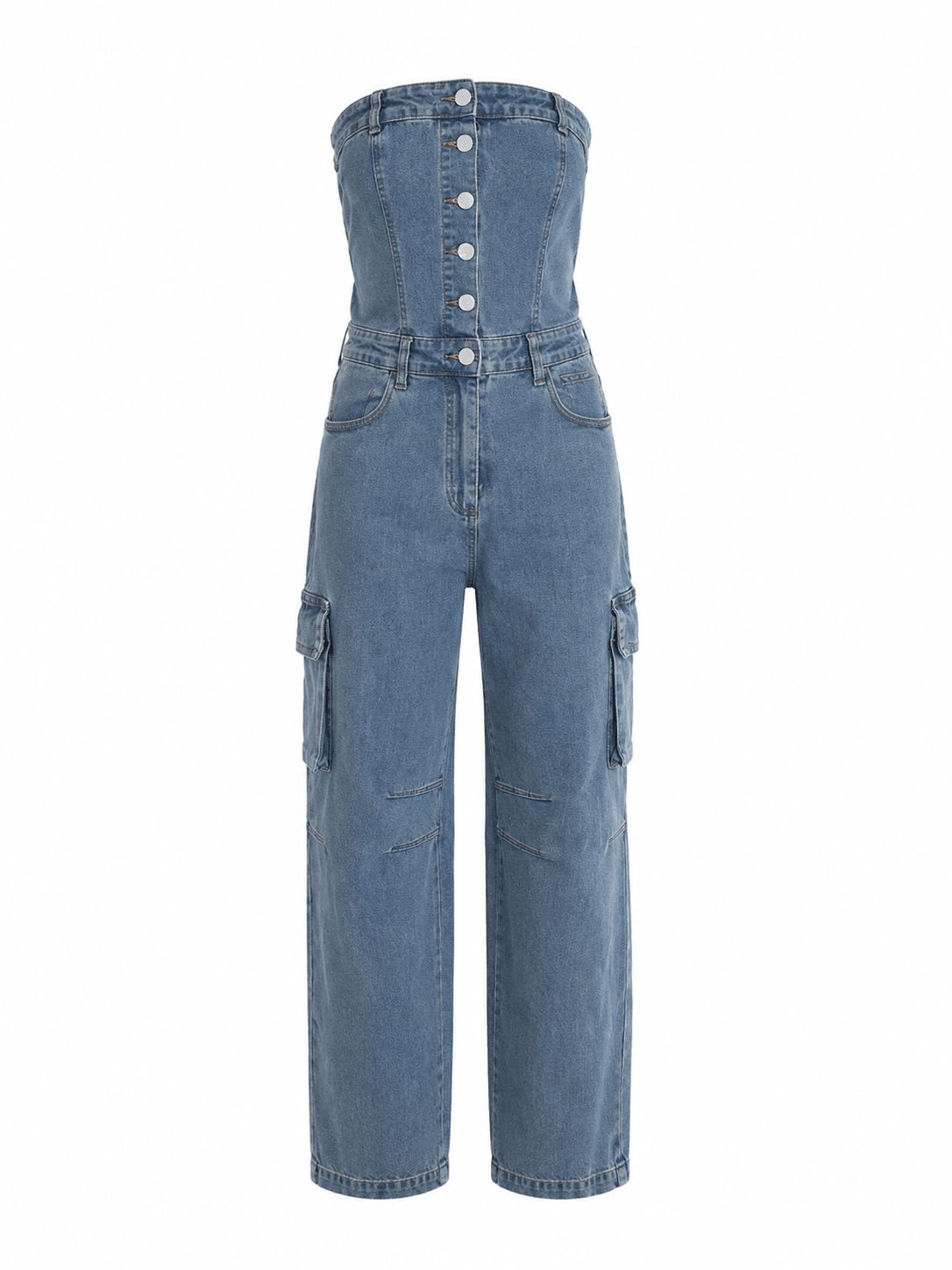 Luz Denim Jumpsuit - Miami O’clock Shop