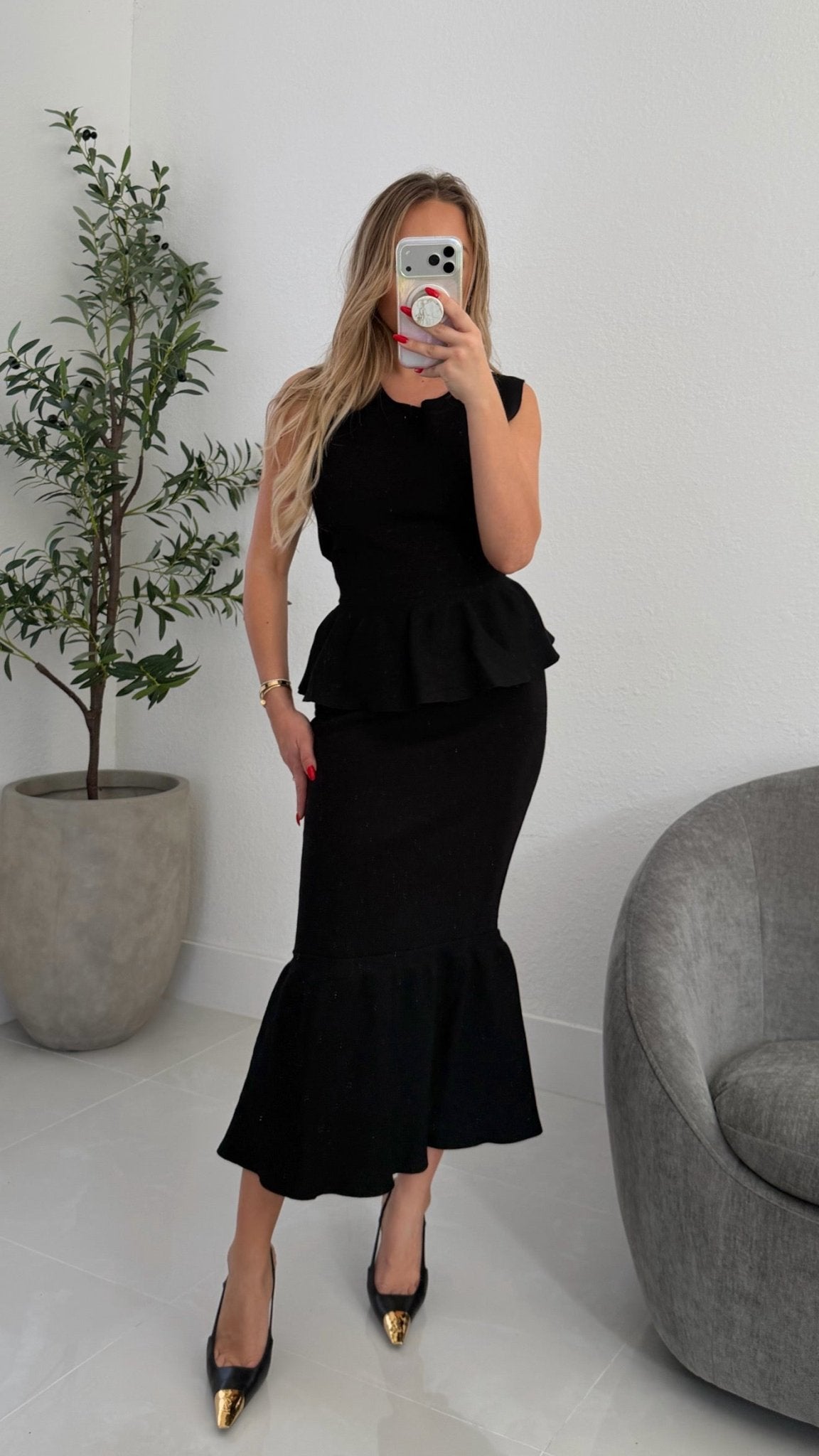 Mabel Set in Black - Miami O’clock Shop