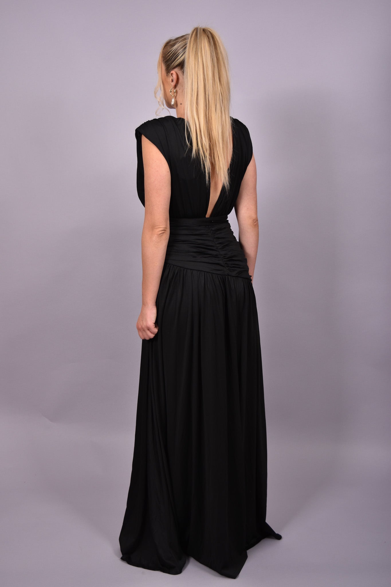 Malina Black Maxi Dress - Miami O’clock Shop