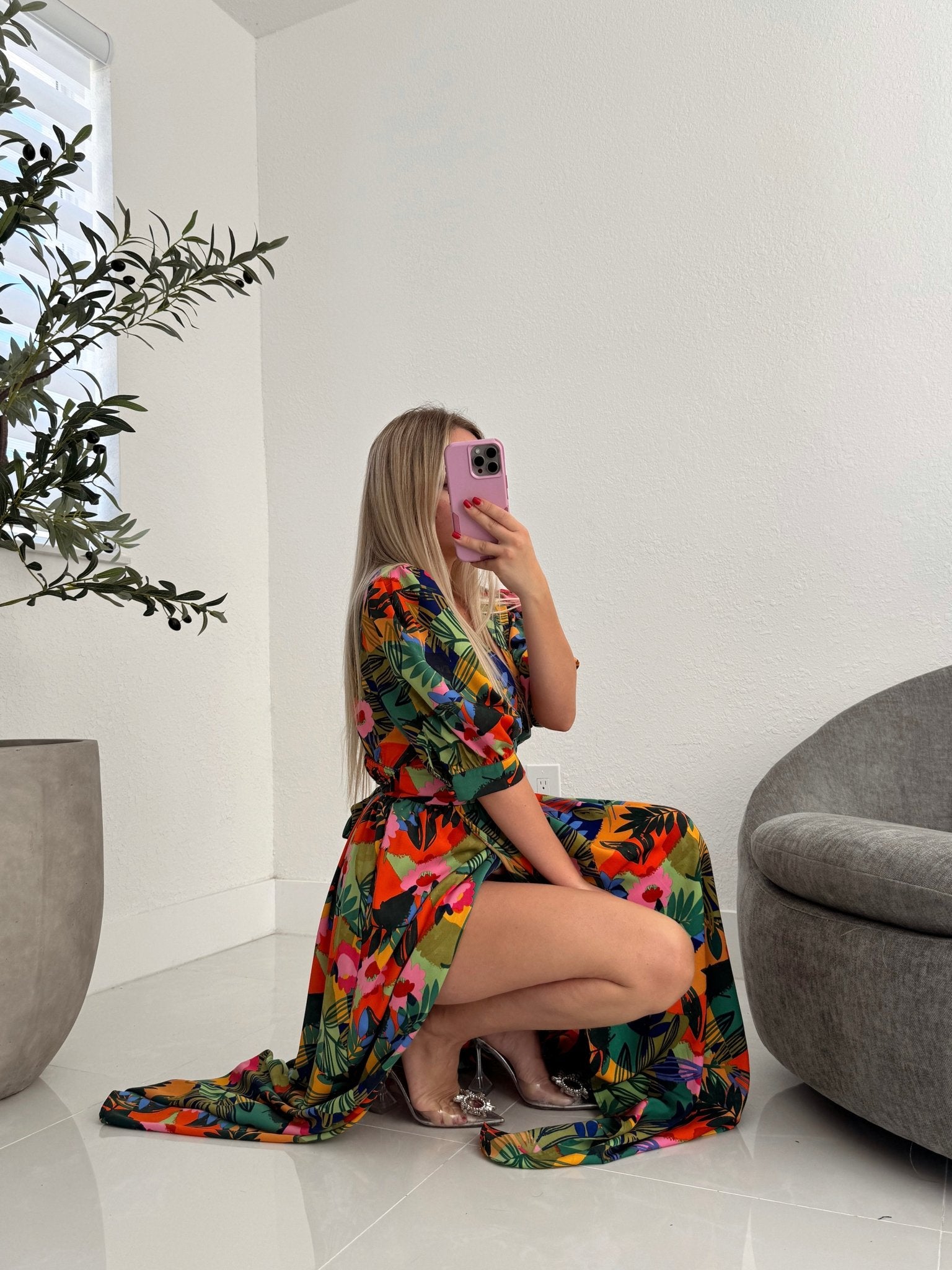 Romy Floral Maxi Dress - Miami O’clock Shop