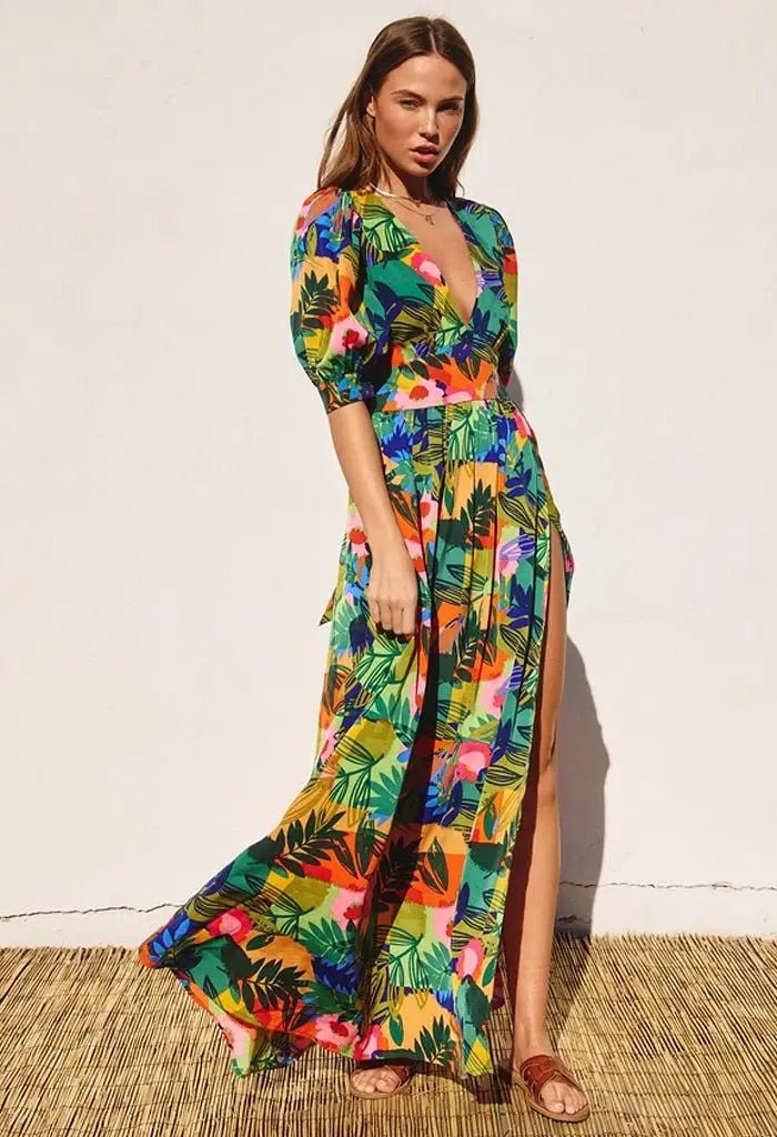 Romy Floral Maxi Dress - Miami O’clock Shop